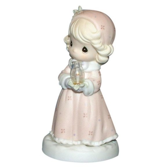 🆕 Vintage PRECIOUS MOMENTS ENESCO 1995 Making Spirits Bright Figurine Christmas - Picture 1 of 12